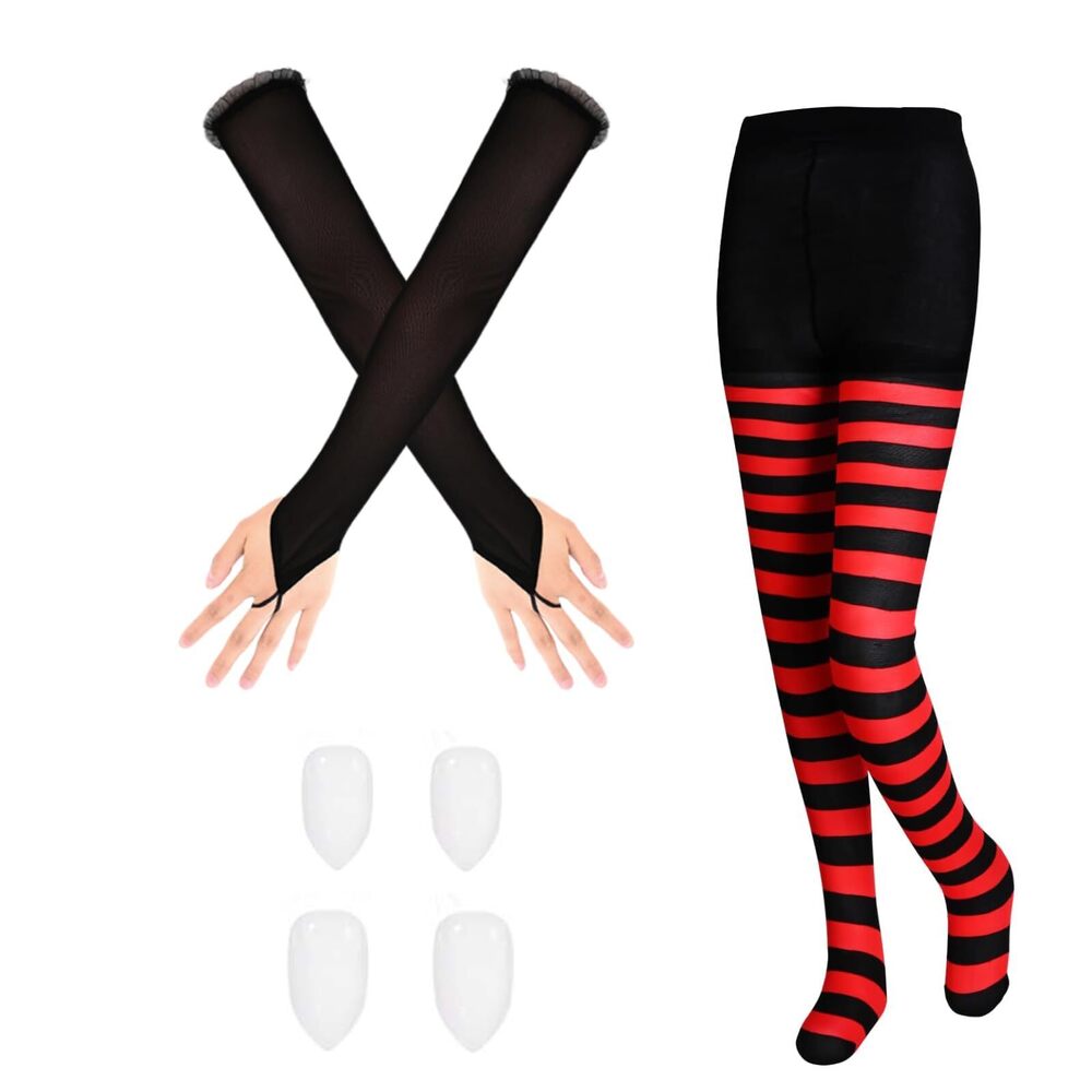 7362 4 Pcs Halloween Vampire Costume Accessoriess Include